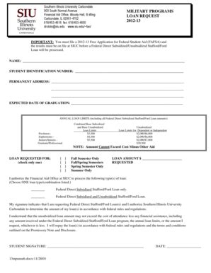 Fillable Online Fao Siu Military Programs Fao Siu Fax Email Print