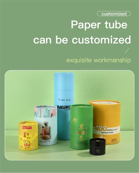 Biodegradable Custom Logo Food Cardboard Kraft Paper Push Up Paper Tube