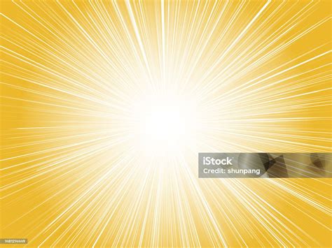 Concentrated Line Background Of An Image Of Brightly Colored Sun Rays