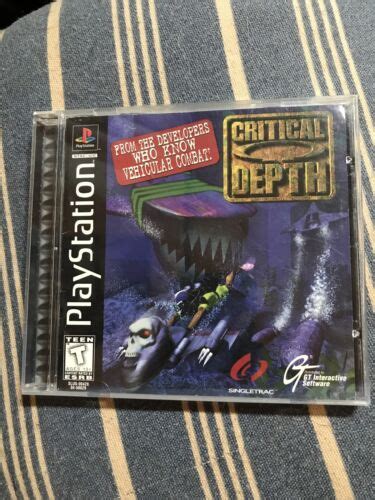 Critical Depth Sony Playstation 1 1997 Ps1 Cib Black Label Tested