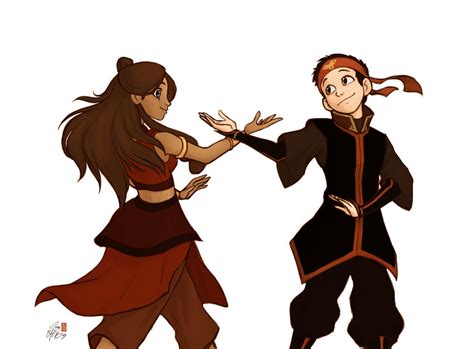 Aang and Katara by LinaAlBaz on DeviantArt