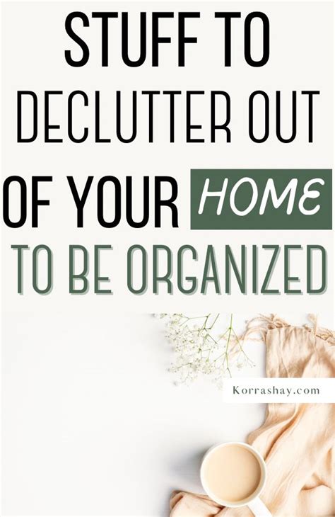 Items To Declutter Right Now Artofit