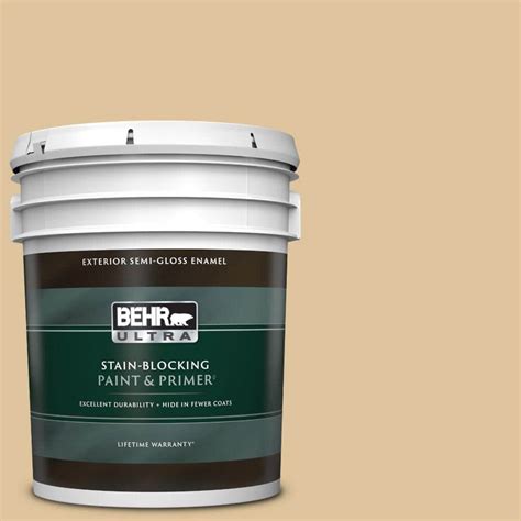 Behr Ultra Gal S Almond Cookie Semi Gloss Enamel Exterior