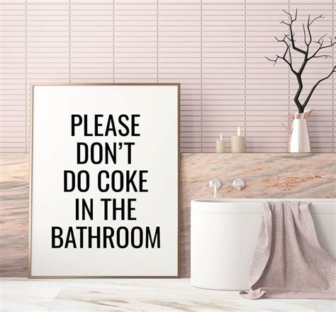 Please Don T Do Coke In The Bathroom Svg Coke In The Bathroom Etsy