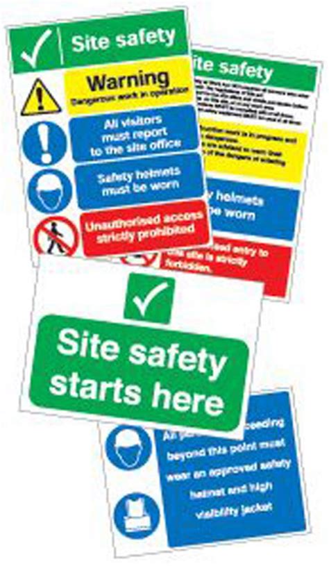 Construction Site Health And Safety Signs Morsafe UK