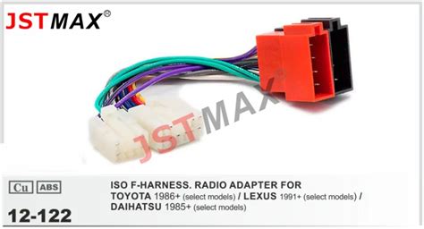 Jstmax Car Dvd Radio Stereo Iso Cable Adapter For Toyota Lexus