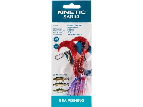 Buy Kinetic Sabiki Loaded Shadtail Skirt Uv At Kinetic Fishing