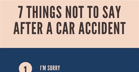 Things Not To Say After A Car Accident