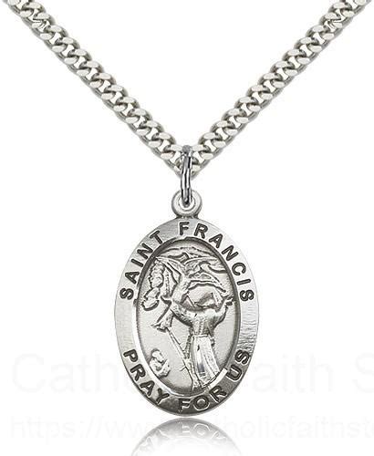 Sterling Silver St Francis Of Assisi Necklace