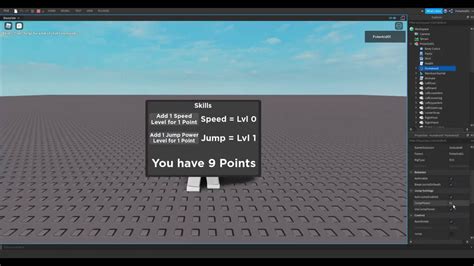 Roblox How To Make A Skill System With Points Part Youtube