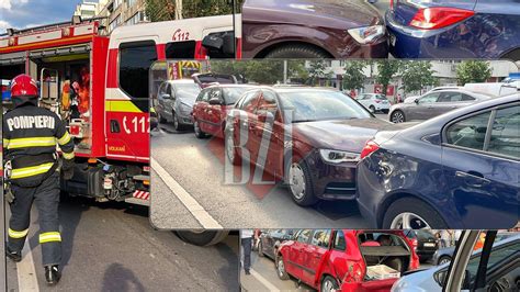 Carambol pe șoseaua Păcurari municipiul Iași Patru autoturisme au