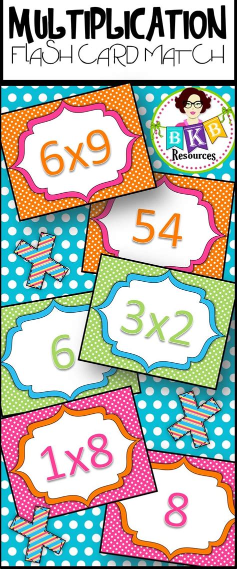 Multiplication Printable Flash Cards