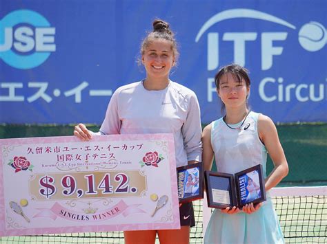 トップシードのベクタスが優勝、前週のダブルスに続き日本で2つ目のタイトルを獲得 久留米市ユー・エス・イーカップ国際女子 テニスマガジン