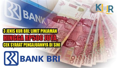 3 Jenis KUR BRI Limit Pinjaman Hingga Rp500 Juta Cek Syarat