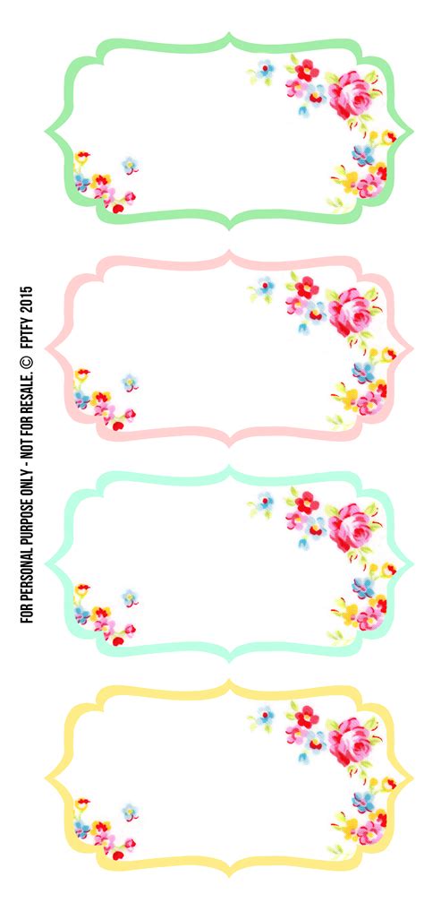 Free Printable Cute Labels