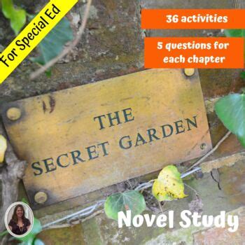 The Secret Garden Novel Study For Special Education With Comprehension