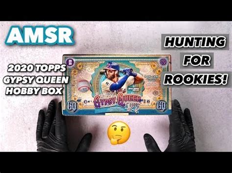 ASMR BASEBALL CARDS 2020 TOPPS GYPSY QUEEN HOBBY BOX ASMR CARDS