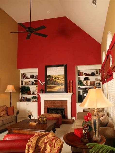 30+ Living Room Red Accent Wall - DECOOMO