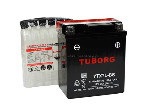 Akumulator Tuborg Ytx7l Bs 63ah 110a Agm Prostowniki Akumulatorypl