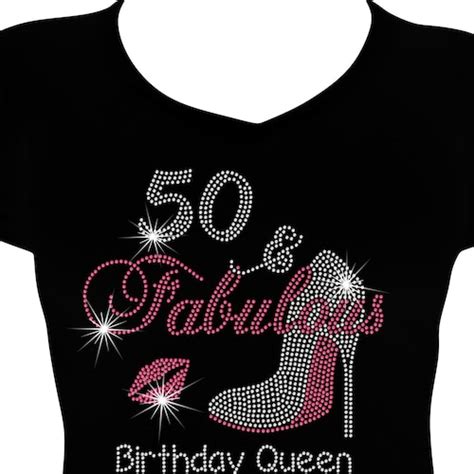 Chapter 50 Rhinestone Birthday Shirt Bling Shirt 50th Birthday Etsy