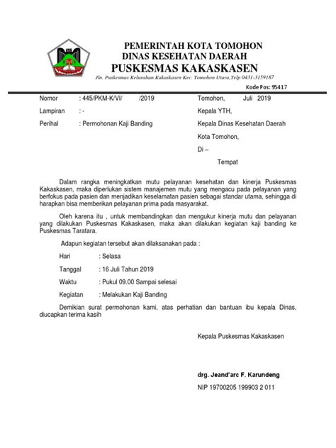 Surat Permohonan Kaji Banding Pdf Riset