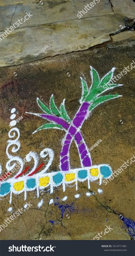 Indian Subcontinent Coloured Designed Rangoli Art Stock Photo 1614717481 | Shutterstock