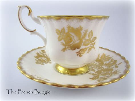 Royal Albert Golden Rose Tea Cup And Saucer Set Made In Etsy