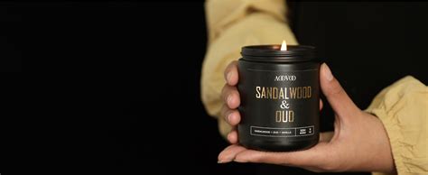 Amazon Aoovoo Scented Candles For Men Sandalwood Oud Scented