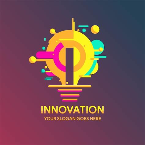 Un Colorido Concepto E Ilustraci N Del Logotipo De Innovaci N Vector