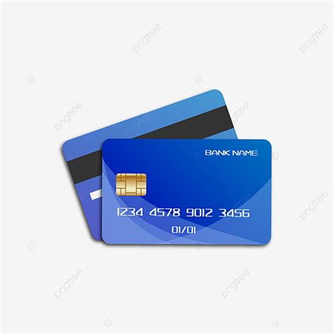 Bank Credit Card Vector Hd Png Images Blue Bank Card Credit Card