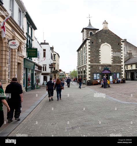 Keswick Town Centre Cumbria Lake District National Park Uk England