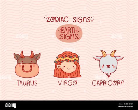 earth zodiac signs Stock Vector Image & Art - Alamy