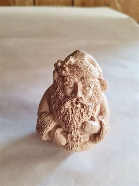 Fitz 1990 3 Unfinished Pecan Resin Santa Claus So Cute Etsy Etsy