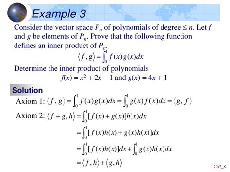 PPT Chapter 7 Inner Product Spaces PowerPoint Presentation Free