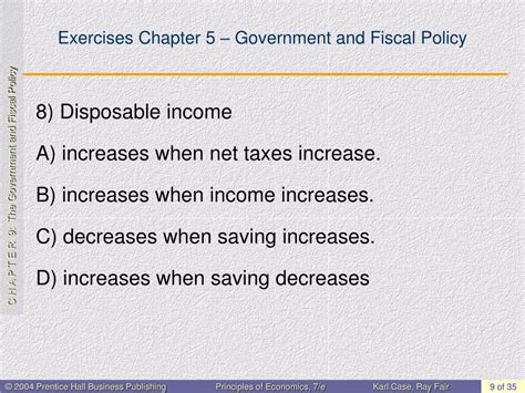 Ppt Exercises Chapter Government And Fiscal Policy Powerpoint