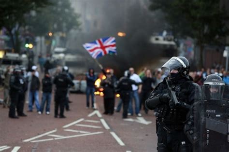 Belfast Riots Loyalists And Republicans Clash During Parade Leaving 56