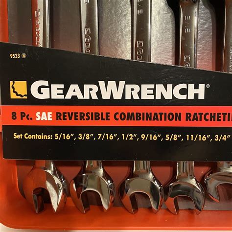 New Gearwrench Piece Sae Reversible Combination Ratcheting