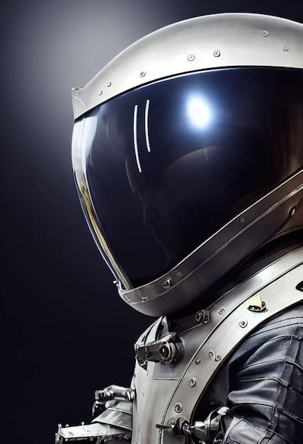 Retrato Realista De Um Astronauta Em Um Traje Espacial Astronauta