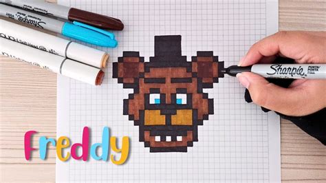 Como Dibujar A Freddy De Fnaf En Pixel Art Tutorial Paso A Paso Youtube