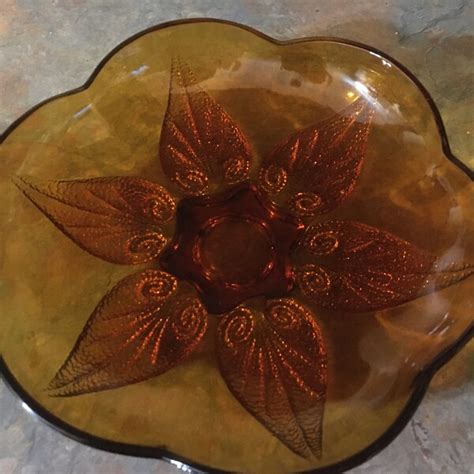 Glass Leaf Dish Etsy