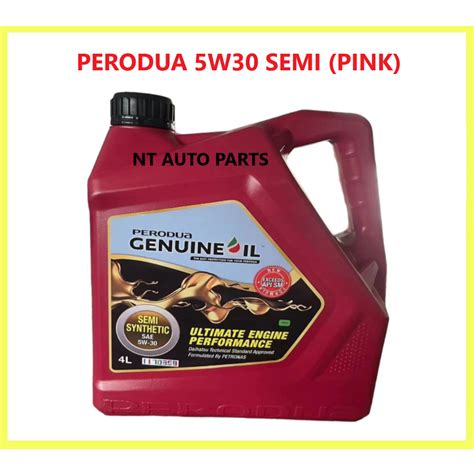 New Original Perodua Genuine Sae W Semi Synthetic L Engine Oil