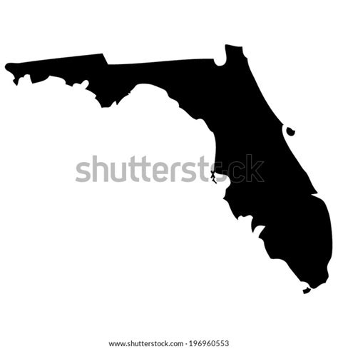 Outline State Florida Stock Vector (Royalty Free) 196960553