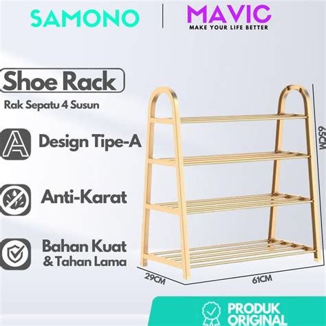 Jual Samono Ssr Rak Sepatu Susun Baja Tipe A Anti Karat Shoe Rack