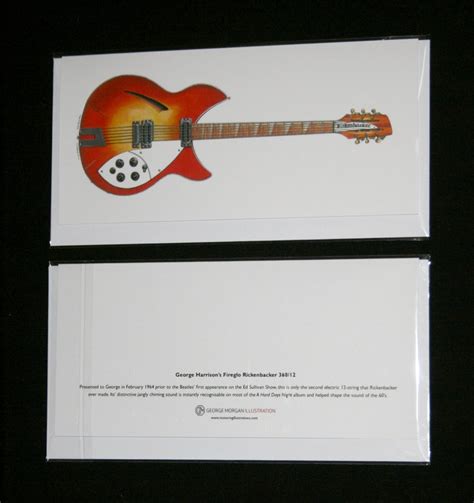 George Harrison's Rickenbacker 360/12 Greeting Card DL - Etsy