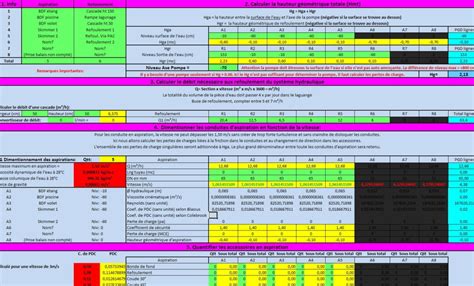 Feuille Excel De Calcul De Perte De Charge Hydraulique Sos Excel Hot