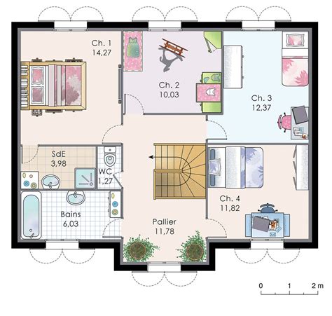 Plan de maison : Maison familiale 8 | Faire construire sa maison