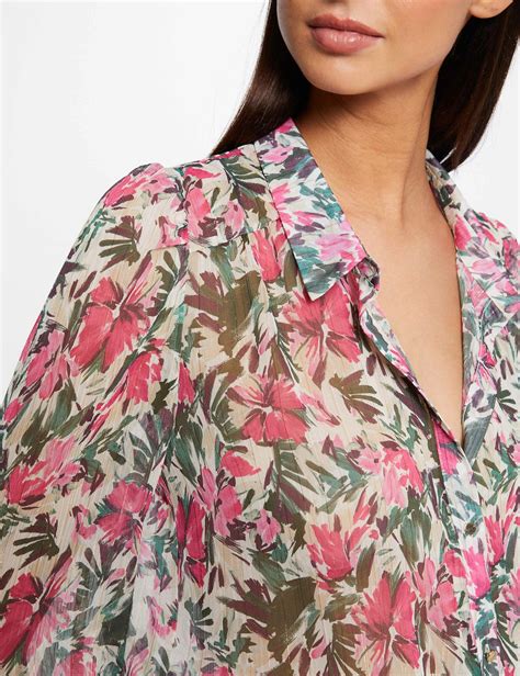 Chemise manches longues imprimé floral multico femme Morgan