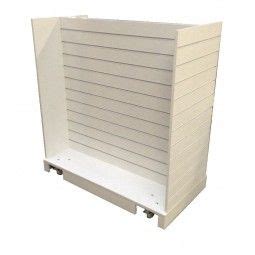 White Slatwall Gondola Large H On Castors Slat Wall Slat Wall