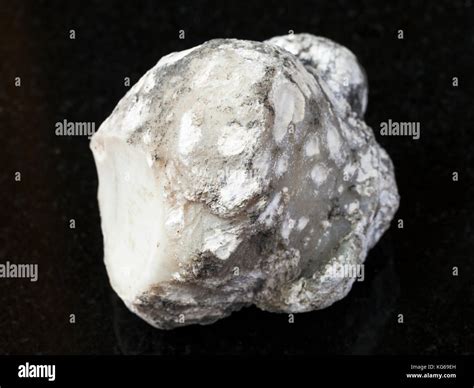 Macro Shooting Of Natural Mineral Rock Specimen Raw Cacholong Stone