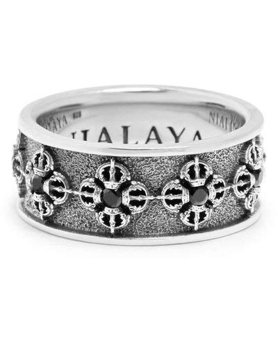 White Nialaya Rings for Men | Lyst